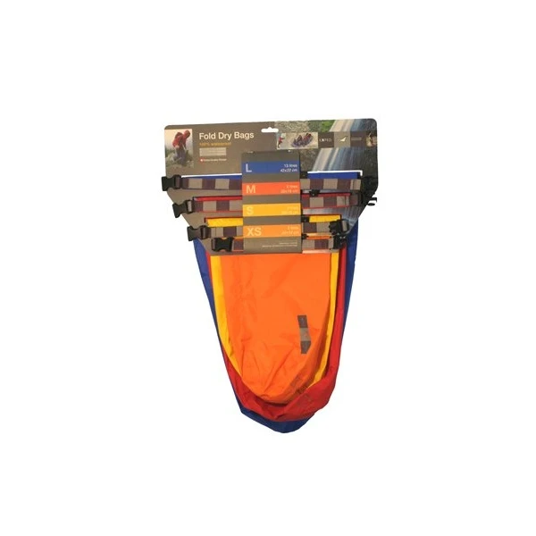 Exped Bright Fold Dry Bag Set Of 4(XS,S,M,L) 3 Exped Bright Fold Dry Bag Set Of 4(XS,S,M,L)